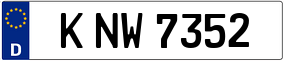 Trailer License Plate
